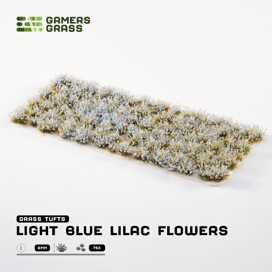 Gamers Grass Light Blue Lilac Flowers