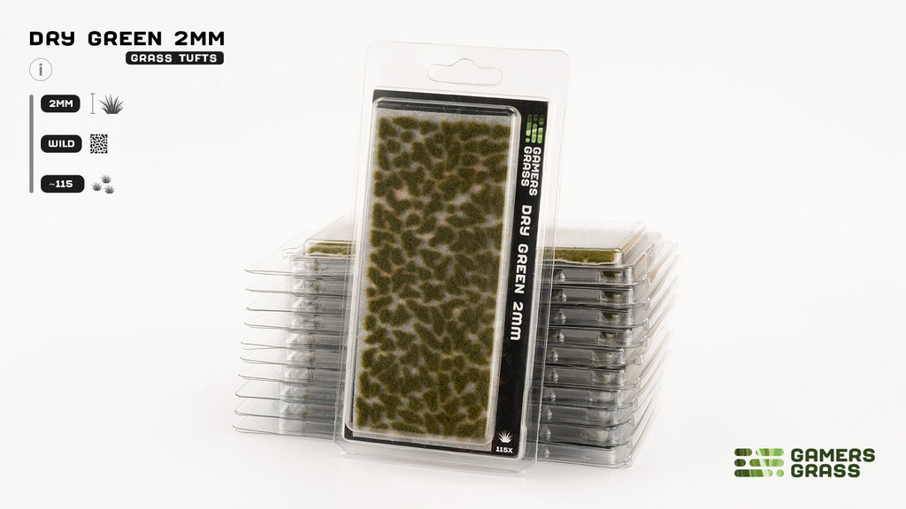 Gamers Grass Dry Green 2mm Tuft