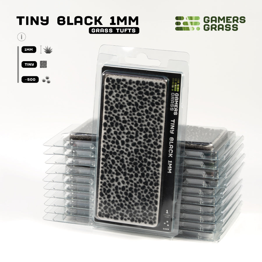 Gamers Grass Tiny Tufts - Black 1mm