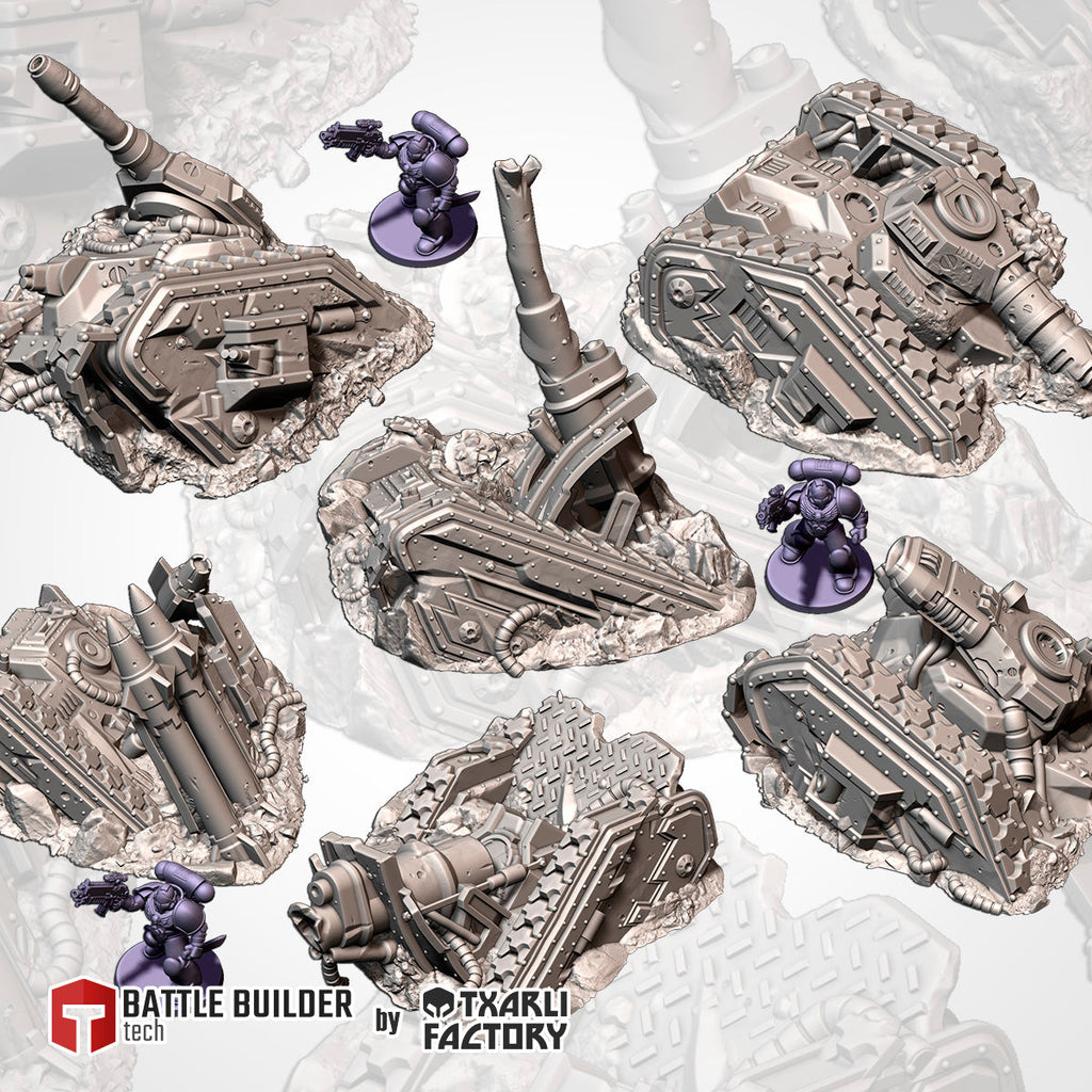 Txarli Factory - Destroyed Tanks