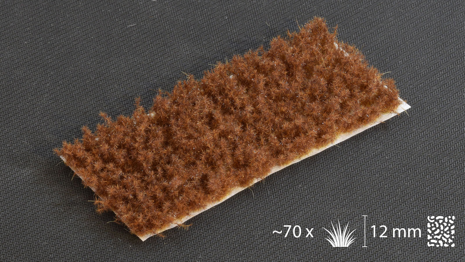 Gamers Grass Spikey Brown XL 12mm Tuft - Wild
