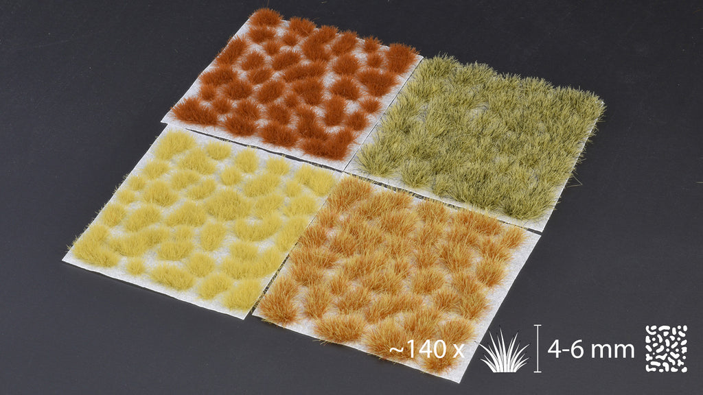 Gamers Grass Dry Steppe Tuft Set - Wild
