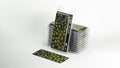 Gamers Grass Static Tuft Laser Plants - Monstera