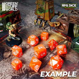 36x D6 12mm Dice - Orange