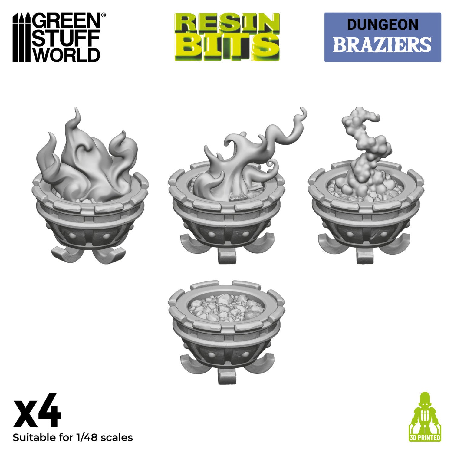Greenstuff World: Braziers 1:48