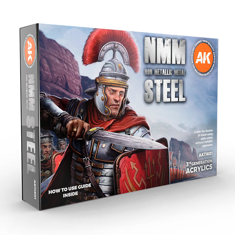 AK Interactive 3G Non Metallic Metal - Steel Set