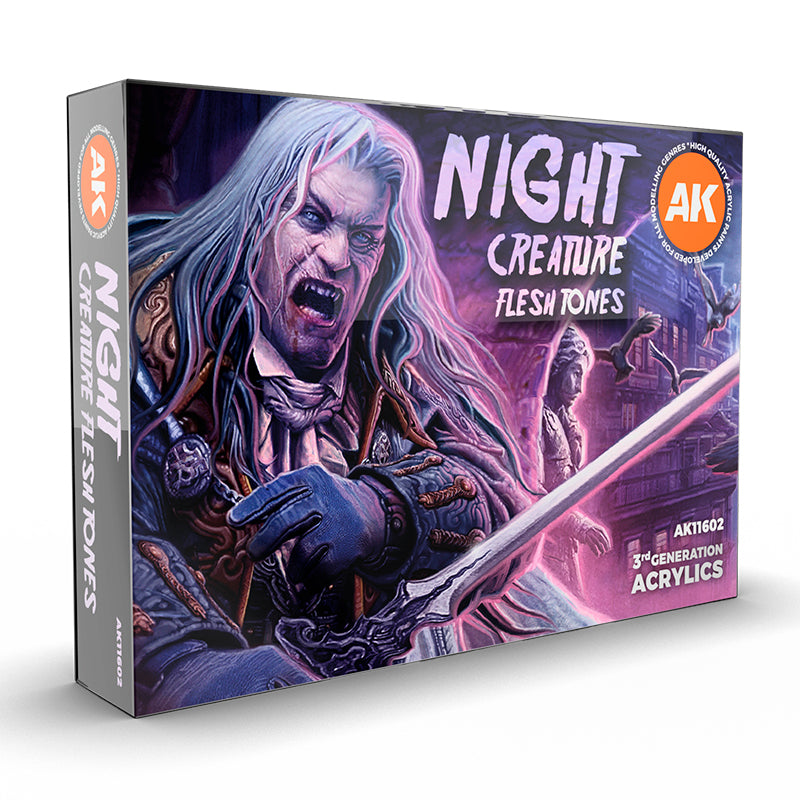 AK Interactive 3G Night Creatures Flesh Tones Set