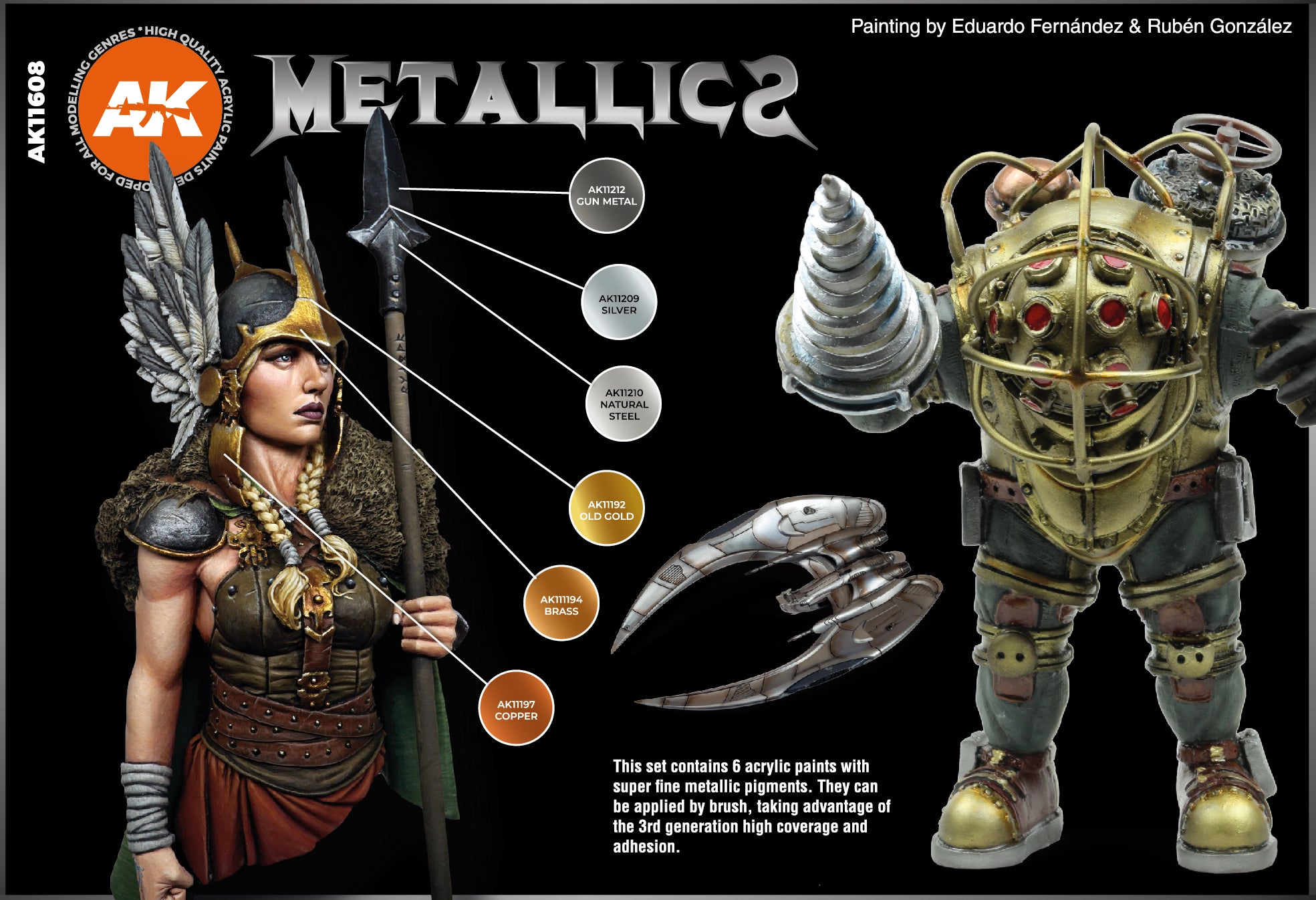 AK Interactive 3G Metallics Set