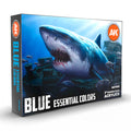 AK Interactive 3G Essential Colours - Blue Set