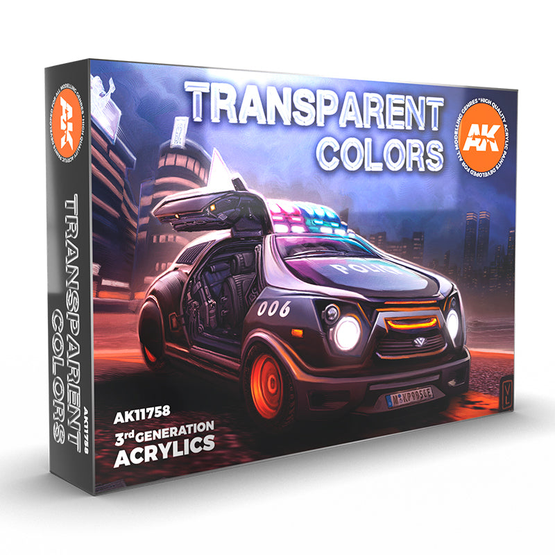 AK Interactive Transparent Colors Set 3G
