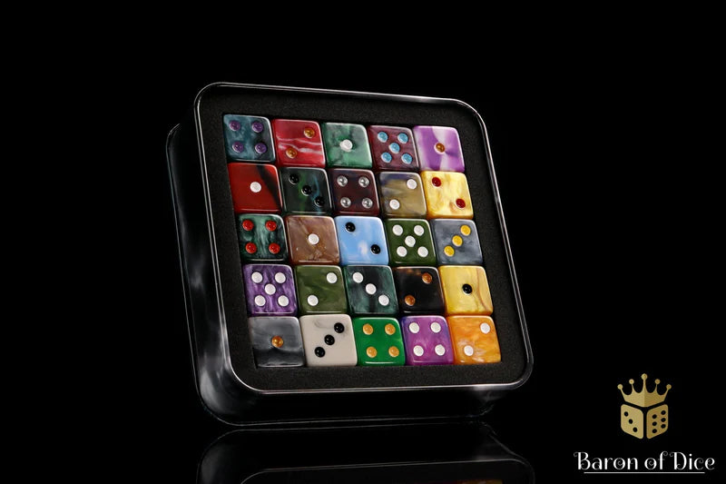 Baron of Dice - Necromantic Skeleton Rune Dice