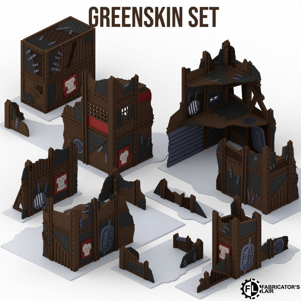 11th Edition Foldable terrain - Greenskin Set