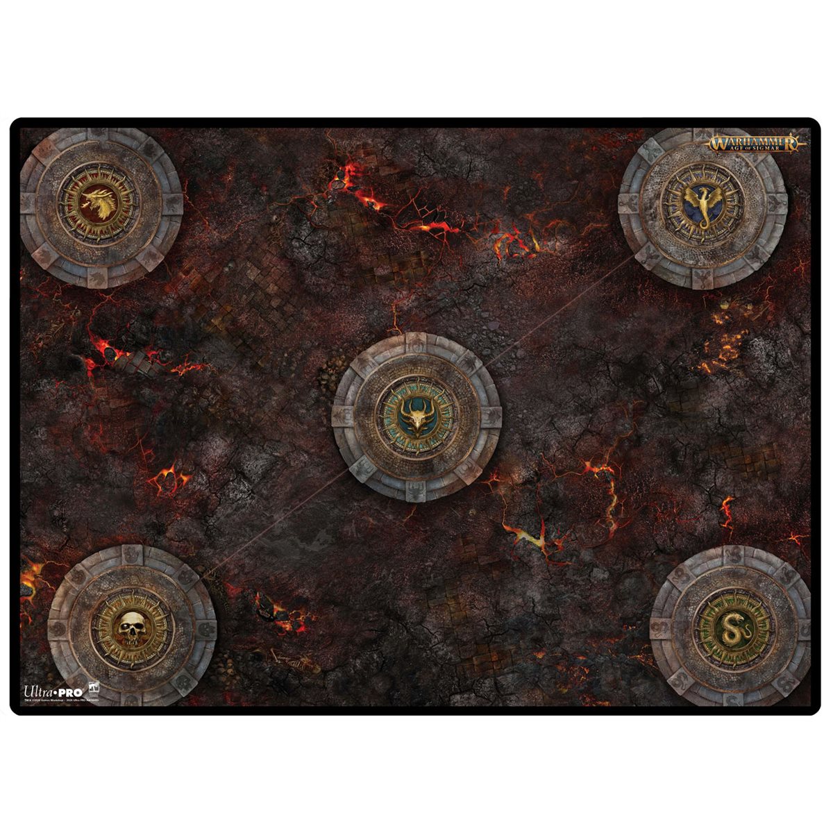 Playmat: Warhammer Age of Sigmar: Spearhead: Fire & Jade (A)