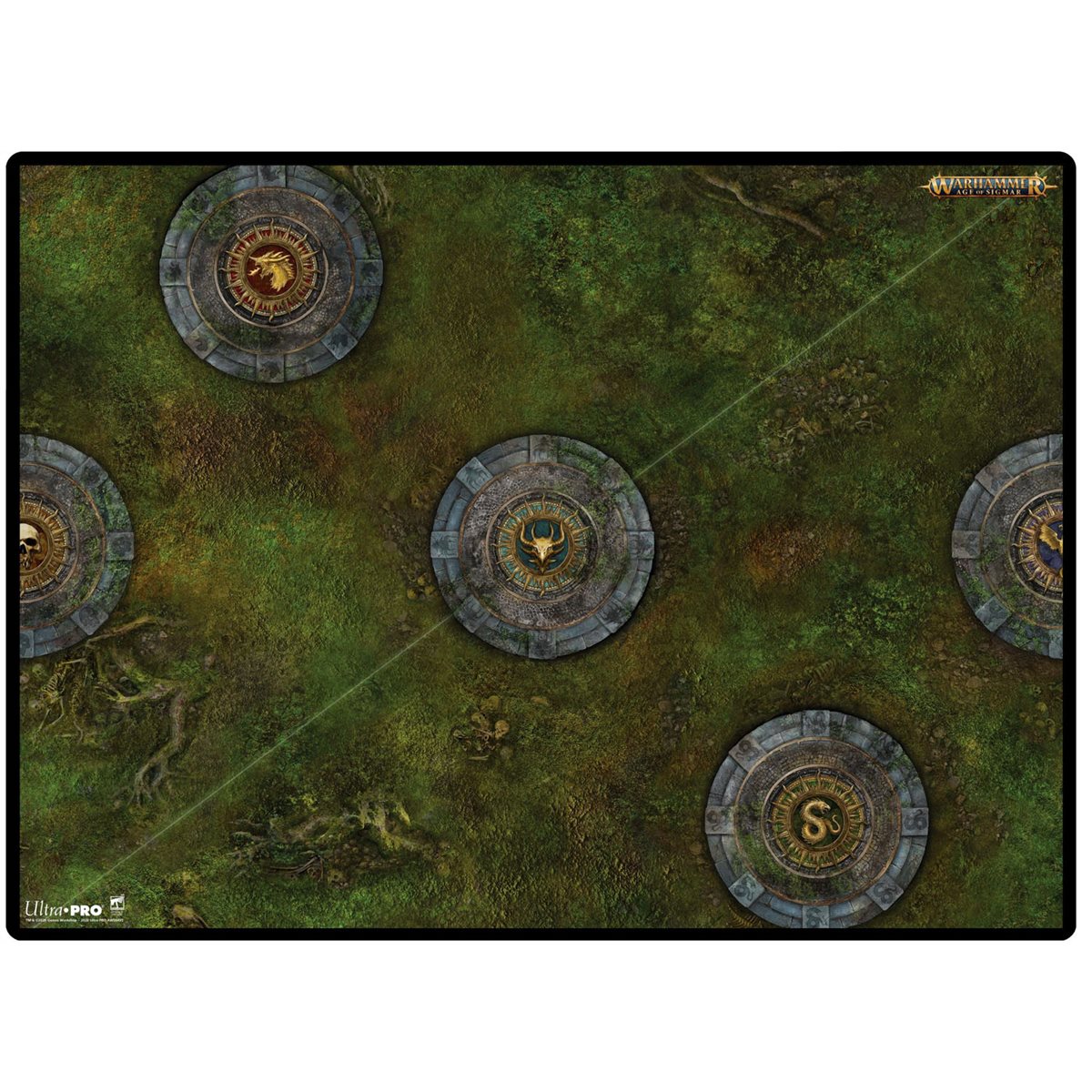 Playmat: Warhammer Age of Sigmar: Spearhead: Fire & Jade (B)