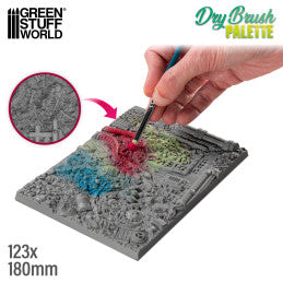 Greenstuff World: Drybrush texture palette