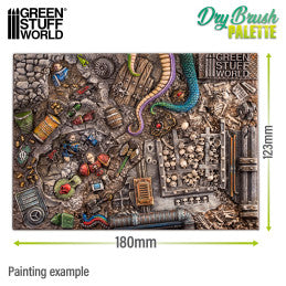 Greenstuff World: Drybrush texture palette