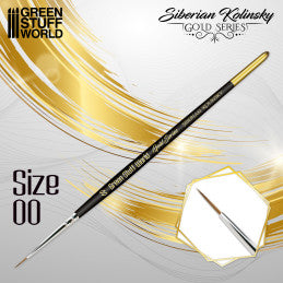 Greenstuff World: GOLD SERIES Siberian Kolinsky Brush - Size 00