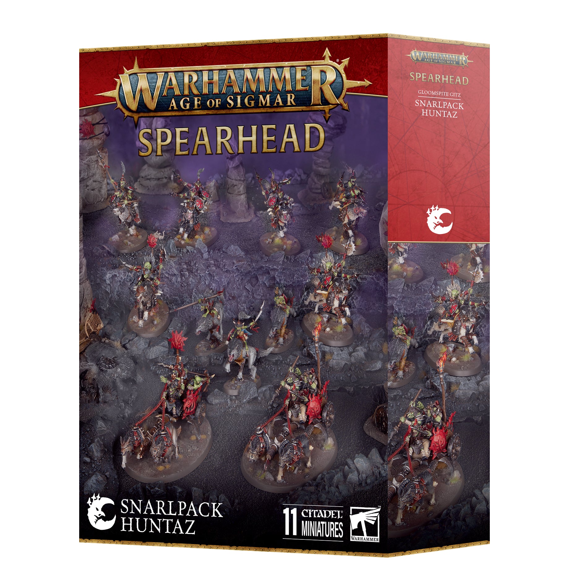 Warhammer Age of Sigmar: Spearhead: Gloomspite Gitz – Snarlpack Huntaz