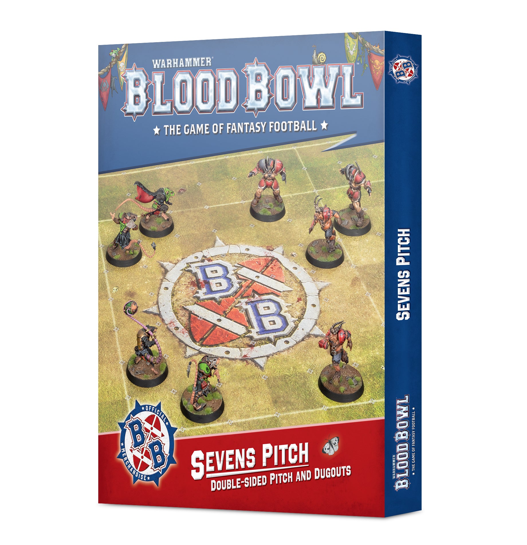 Blood Bowl – Sevens Pitch: Double-sided Pitch and Dugouts