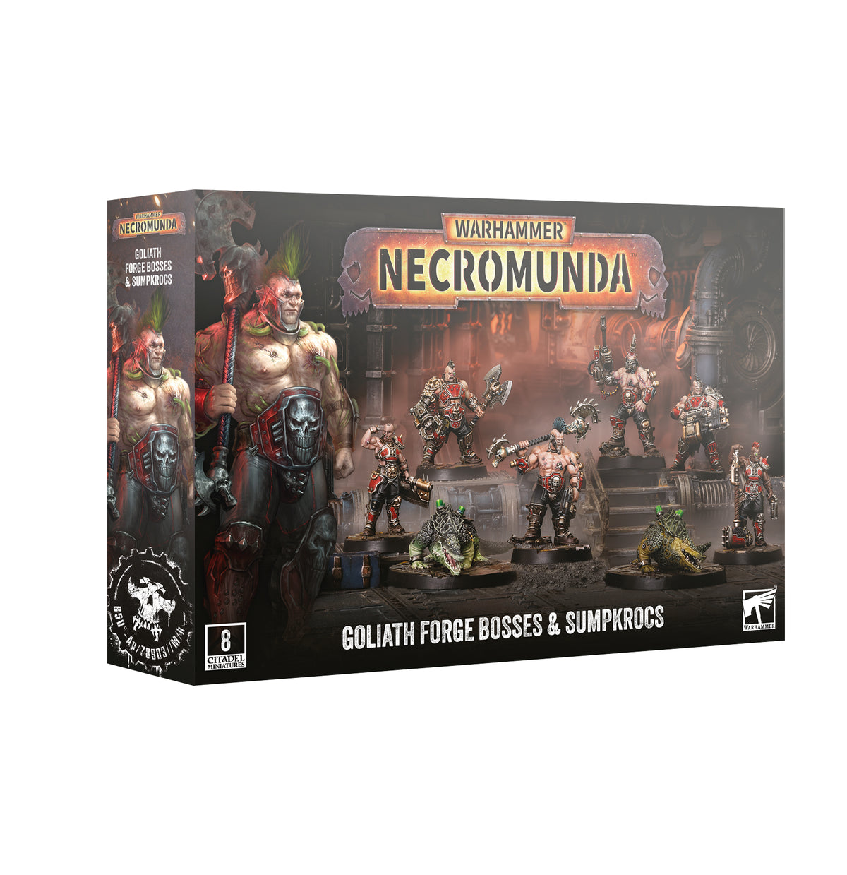 Necromunda: Goliath Forge Bosses and Sumpkrocs set