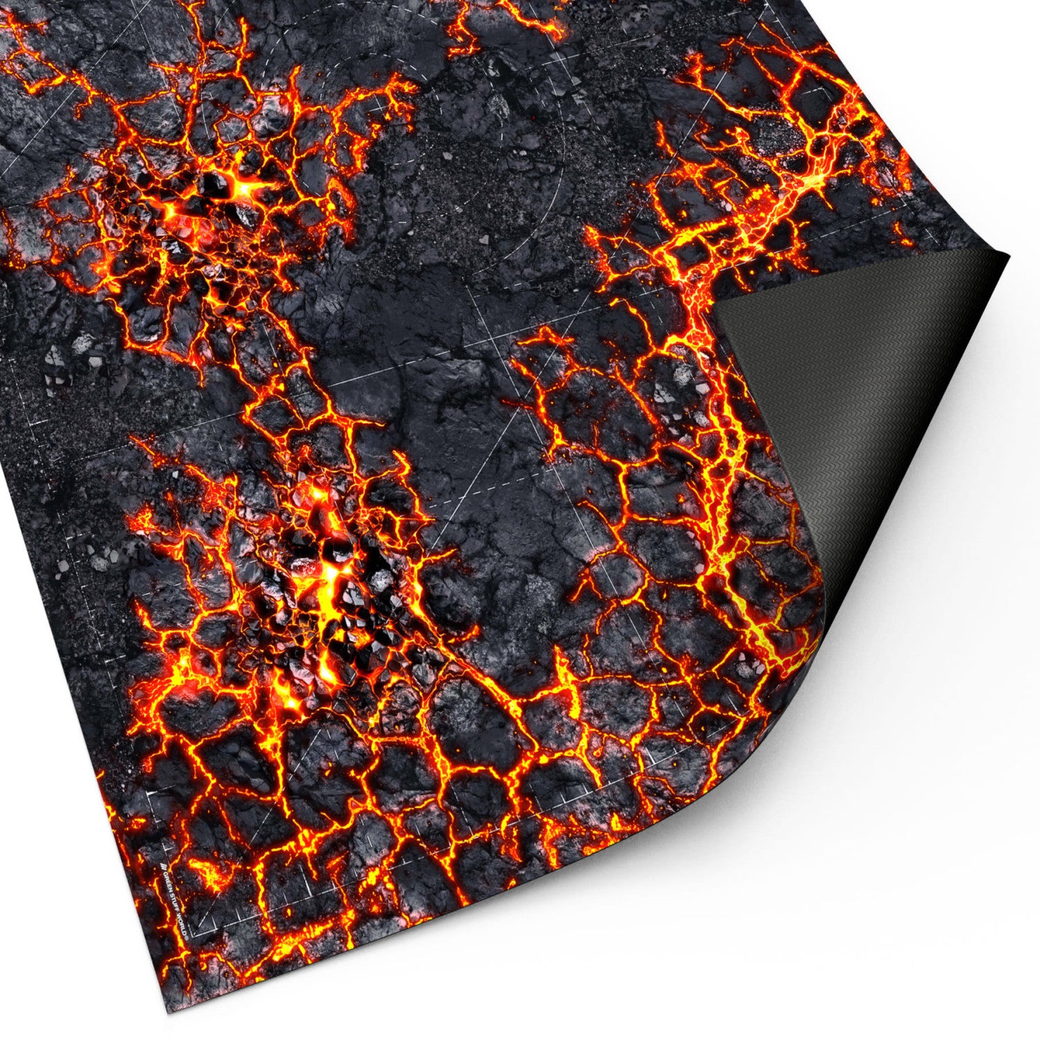 Greenstuff World: Neoprene Mat 44x60" Flamecoil Path with deployment lines