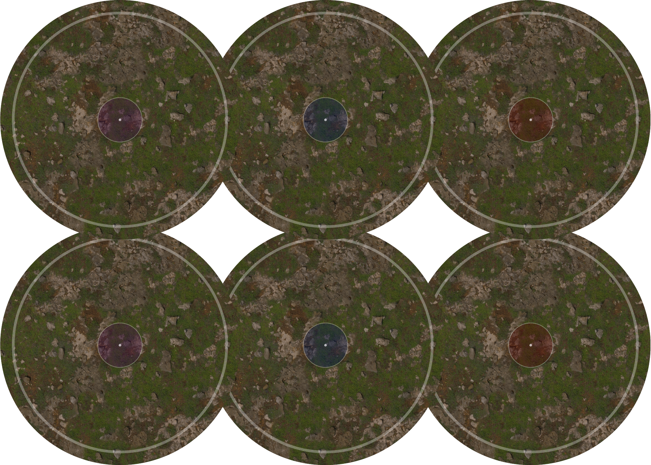 Objective Markers - Basic Grass & Rocks