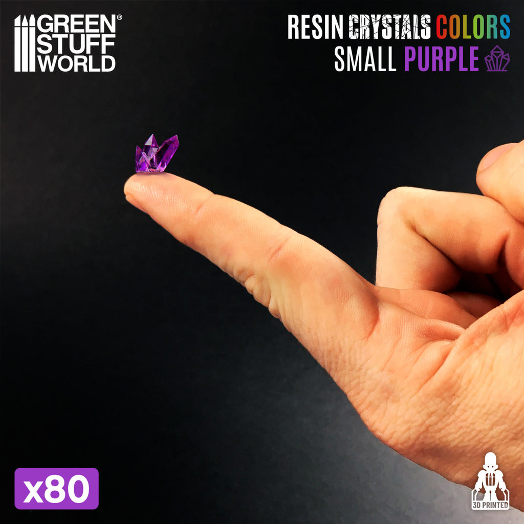 Greenstuff World: PURPLE Resin Crystals - Small