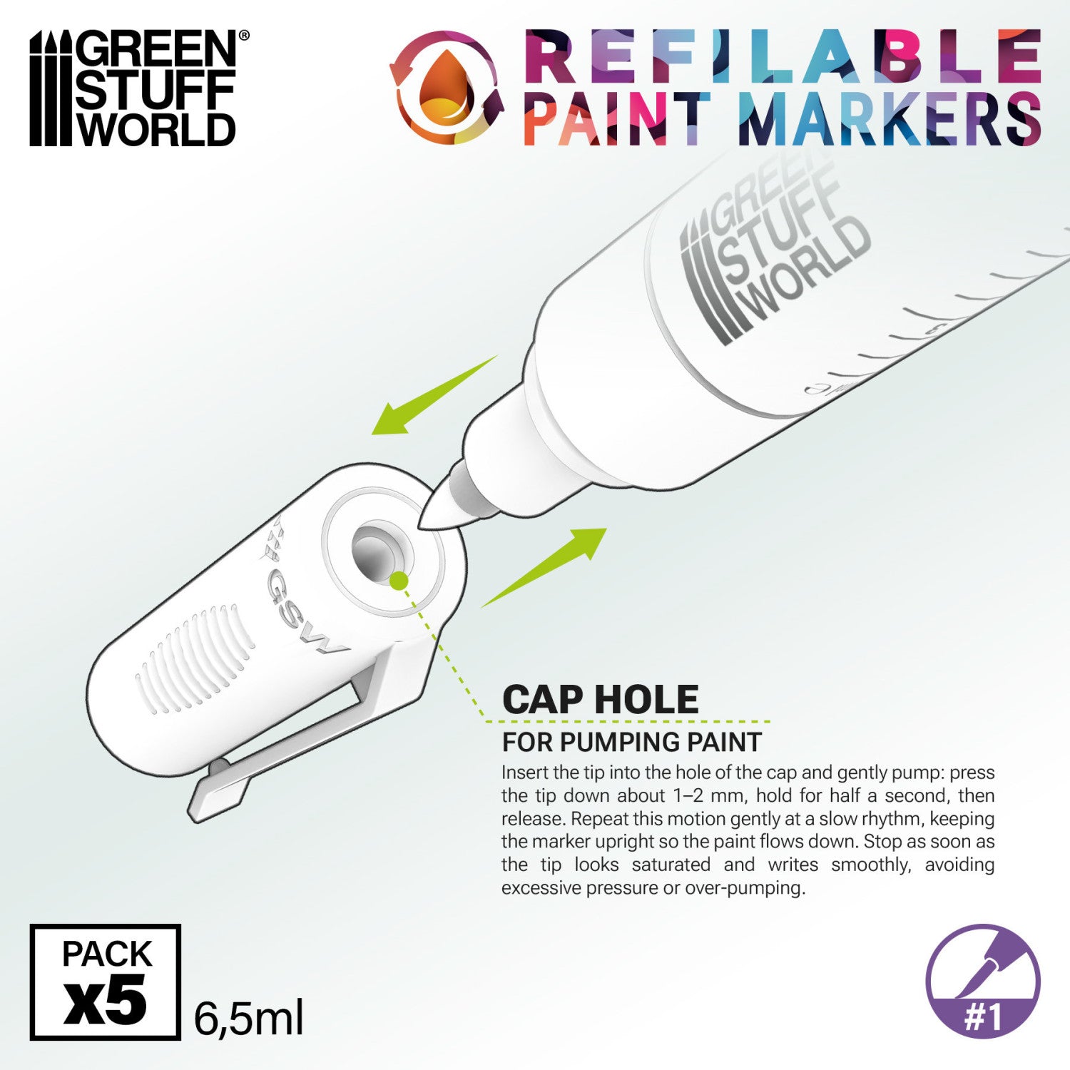 Greenstuff World: Refillable markers 1 - Detail