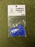 Compteurs double face bleu 1 à 20
